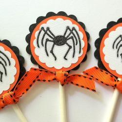 Halloween Spider Cupcake Toppers